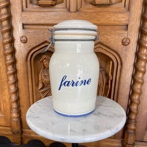 Baldelli Italy Vintage Ceramic Flour Canister